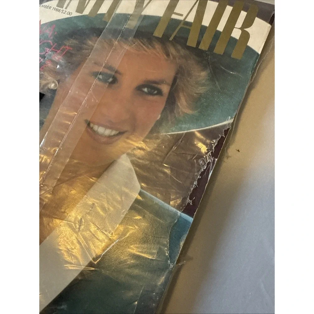 New Vanity Fair Sept 1988 Princess Diana Cover Jodie Foster Vintage Magazine
